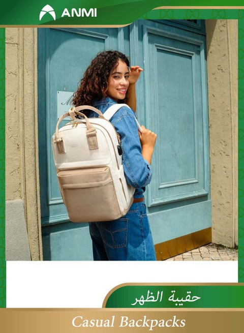 Laptop Backpack, 15.6 Inch Laptop Bag with USB Port Fashion Waterproof Casual Backpacks